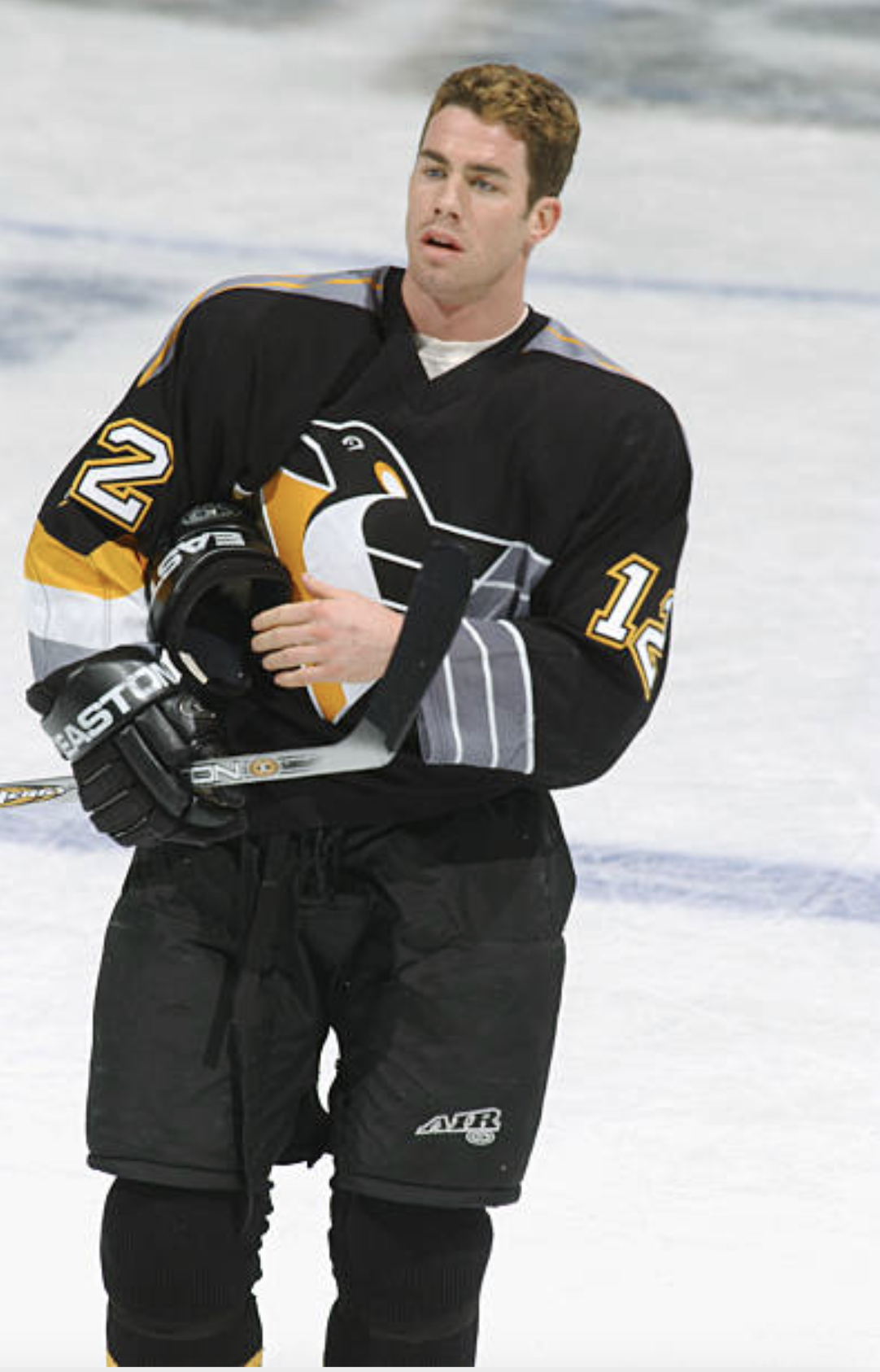 Billy Tibbetts in a Pittsburgh Penguins jersey